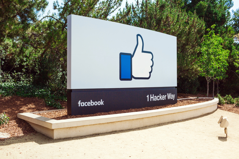 Facebook Headquarters Front Sign