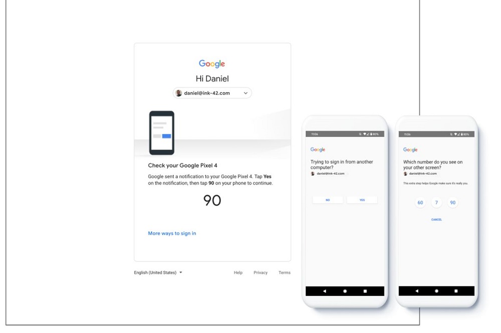 Google Two-Factor Authentication-promt