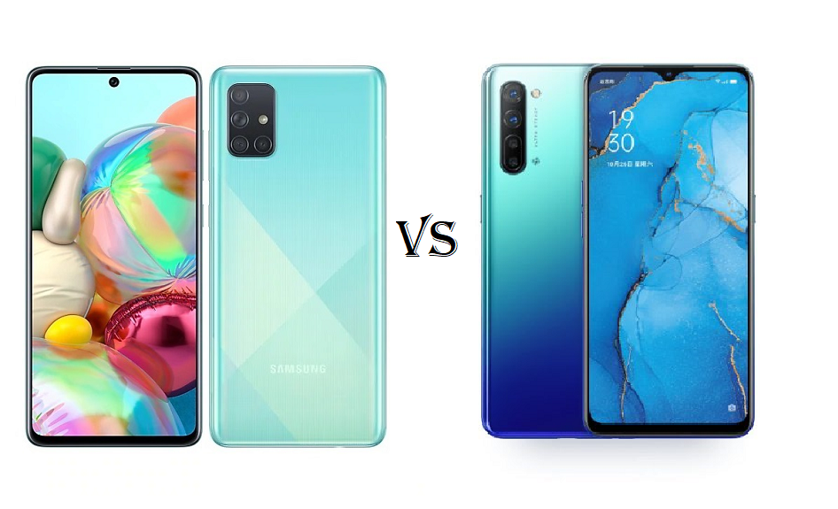 oppo reno4 z vs samsung a71