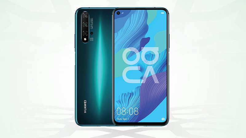 Huawei nova5T in green