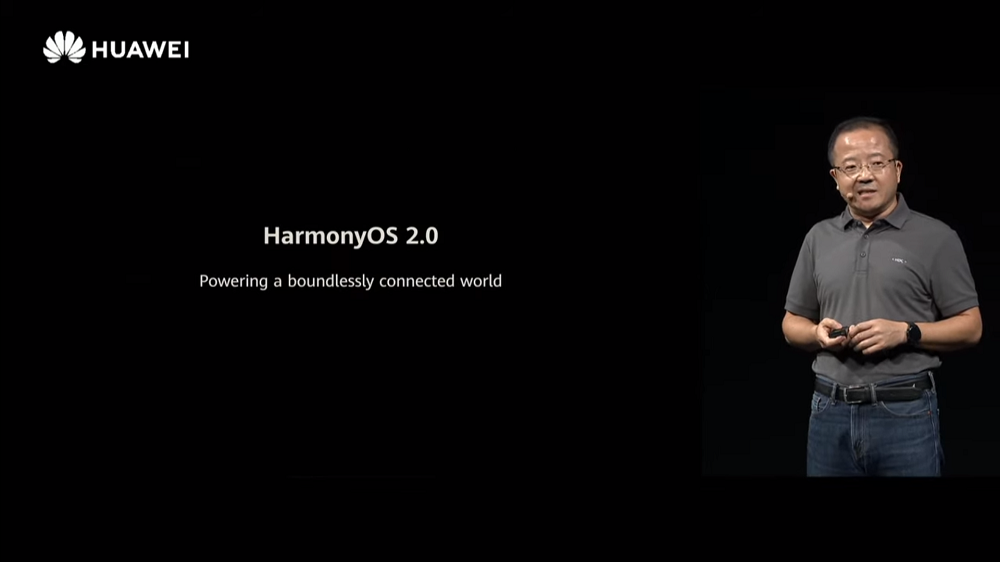 HarmonyOS 2.0 announement at Huawei Developer Conference