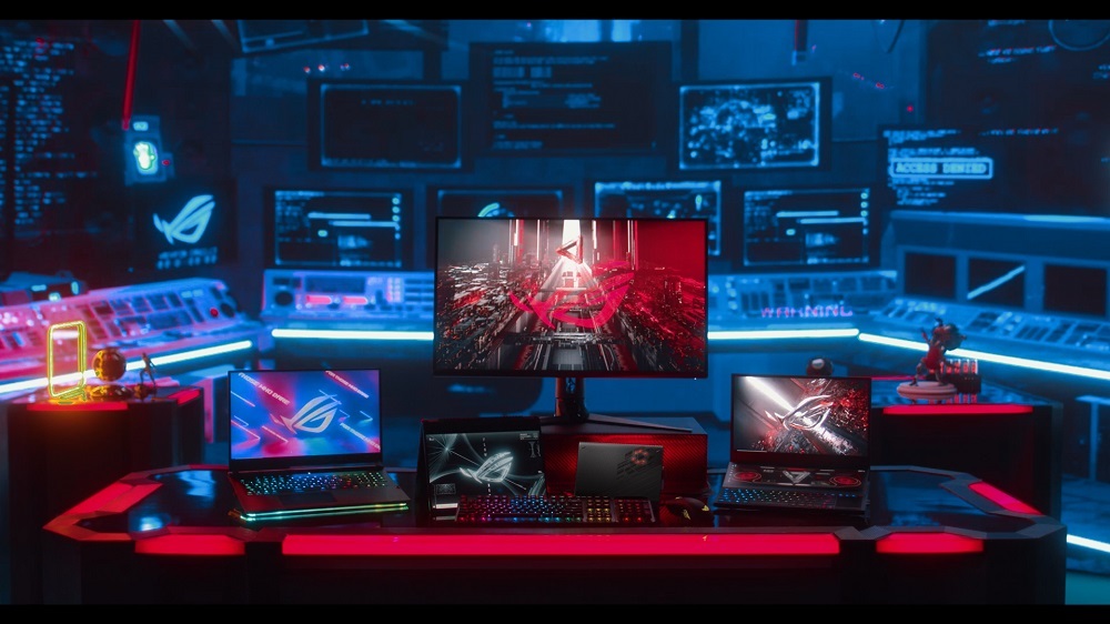 New ROG laptops and displays