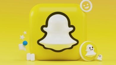 3D concept of Snapchat icon