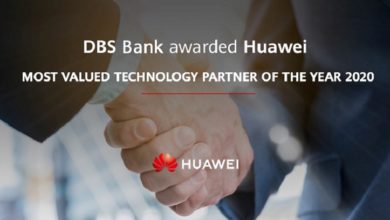 Huawei Awarded Most Valued Technology Partner of the Year 2020 from DBS Bank