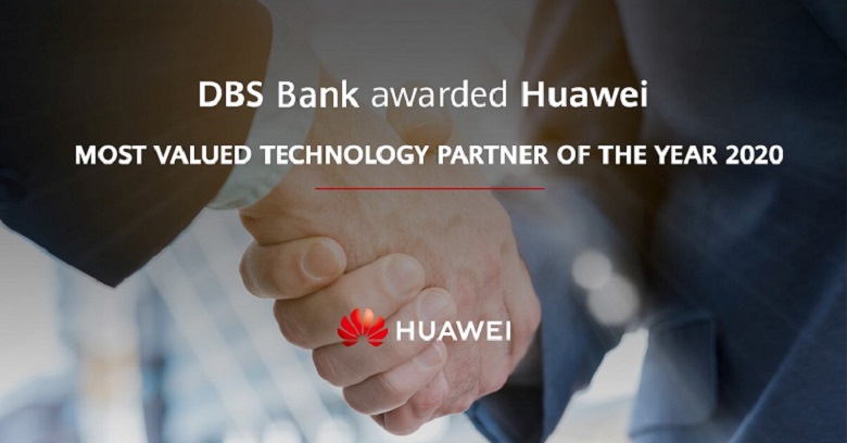 Huawei Awarded Most Valued Technology Partner of the Year 2020 from DBS Bank