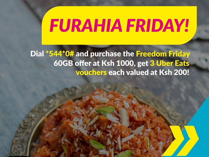 Purchase Telkom Kenya’s Freedom Friday Bundle and Get Free Uber Eats Vouchers