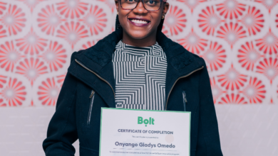 Omedo Gladys, Graduate, Bolt Drive4WITech initiative