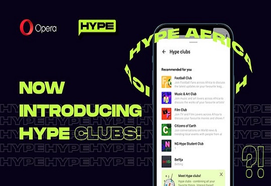 Opera launches interest-based social Clubs in its chat service, Hype 