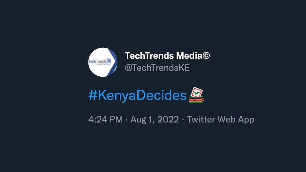 Kenya 2022 Elections Twitter Hashflag