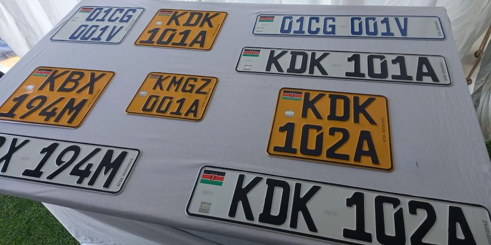 Government unveils new digital number plates