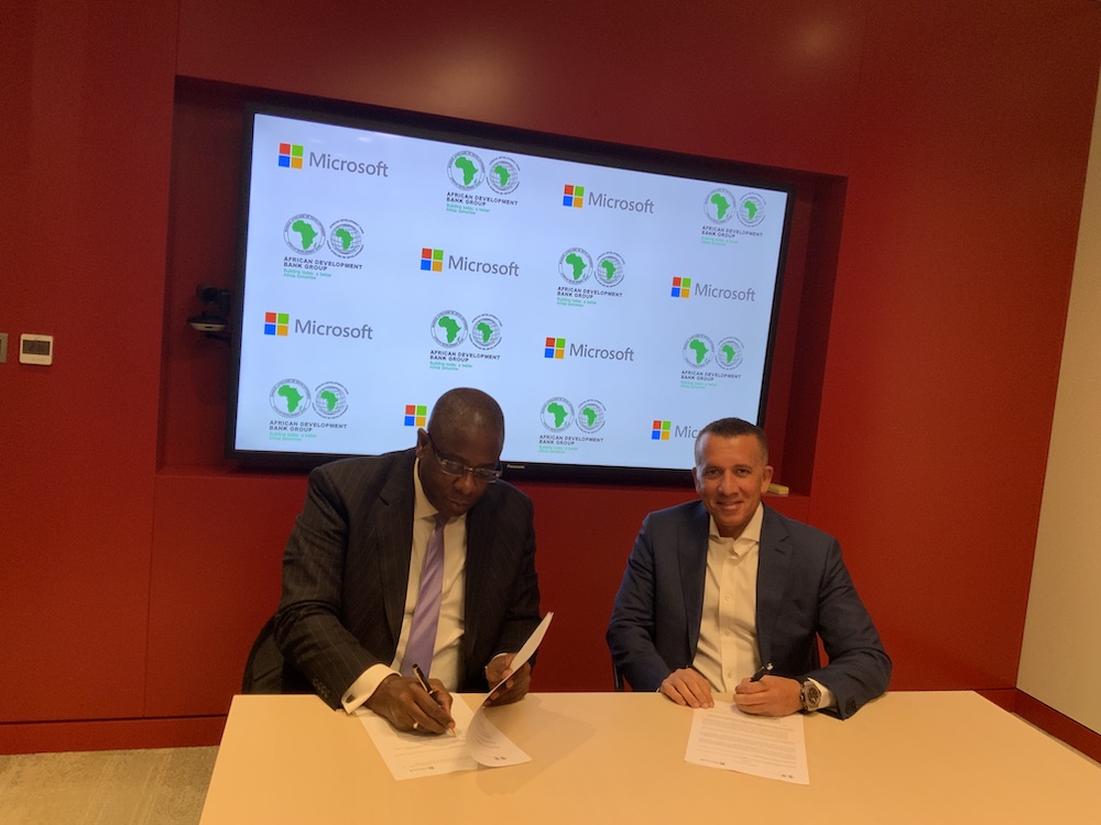 Microsoft partnership with the African Development Bank