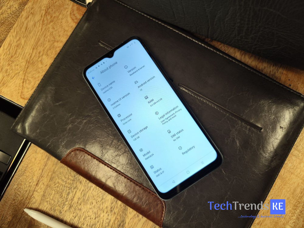 realme C33 Software