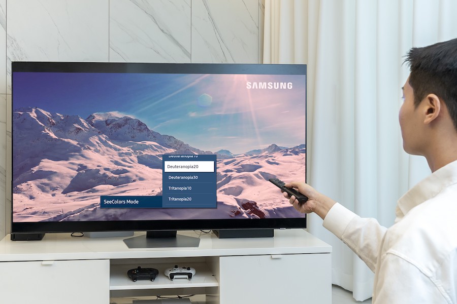 Samsung SeeColors mode in 2023 tvs