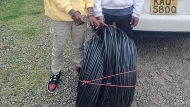 Police arrest two suspects for vandalising Safaricom fibre cables