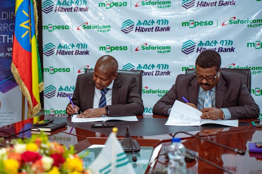 Safaricom M-Pesa and Hibret Bank enter into Mobile Banking and Agency Partnership