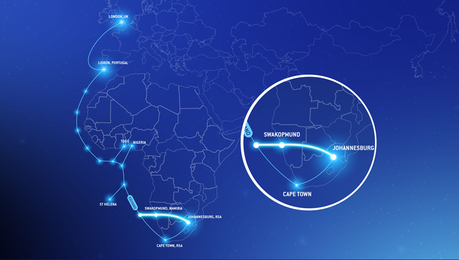 Paratus Express Route from Johannesburg to Europe