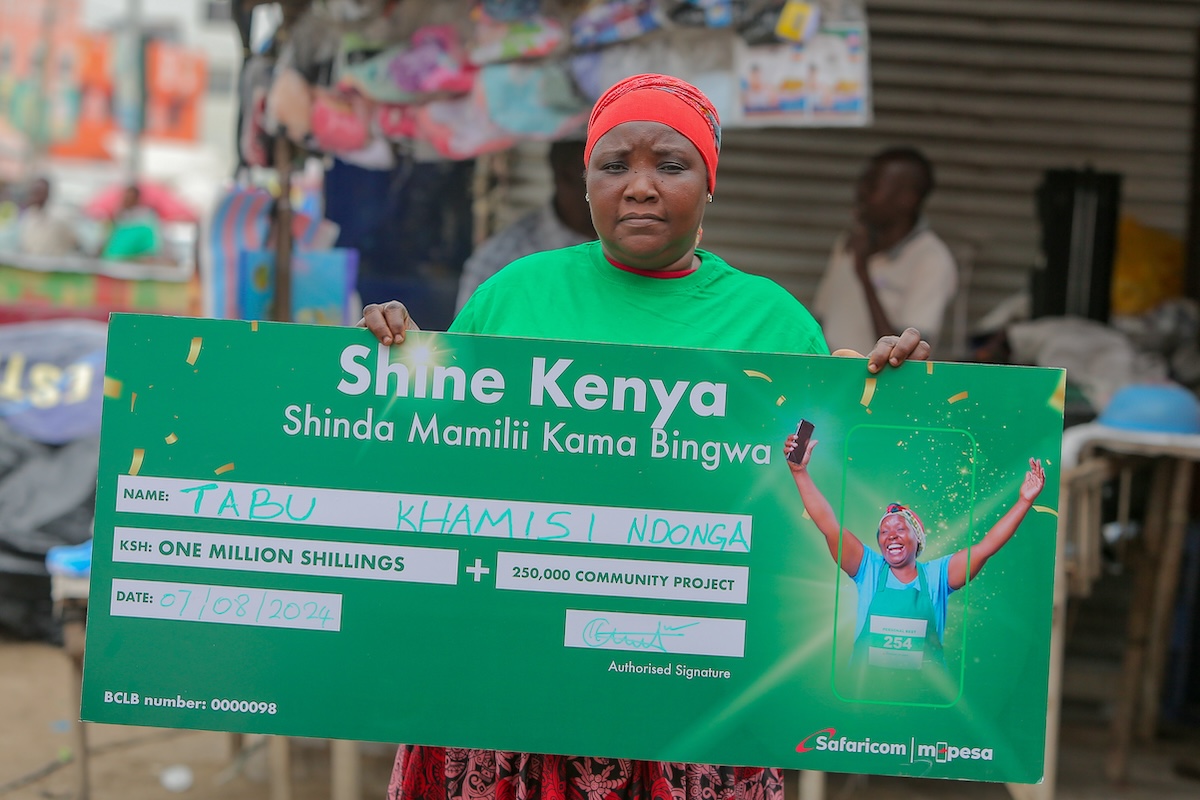 Safaricom Shine Kenya Shinda Mamilii Kama Bingwa campaign