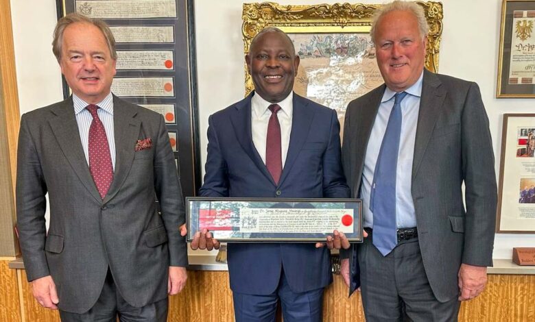 Equity CEO Dr. James Mwangi Receives London Freedom Award