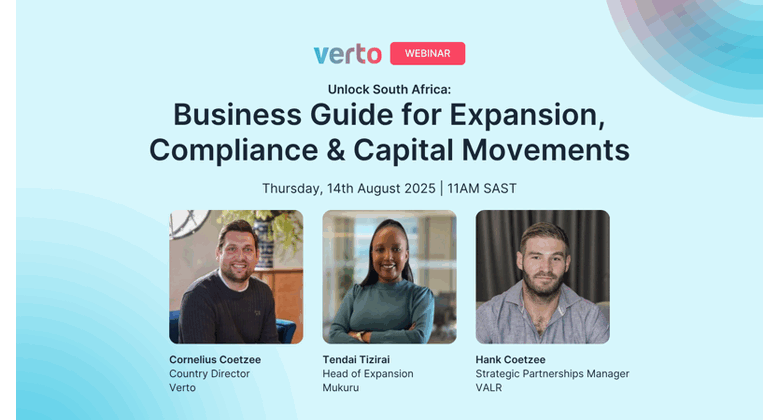 Verto Webinar South Africa