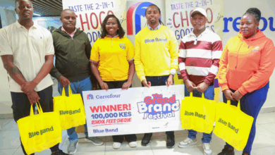 Five Carrefour Shoppers Win Ksh 100,000 Each in Blue Band Brand Festival Promotion