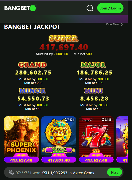 Aviator on Bangbet Kenya