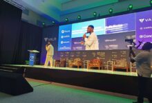 Munachi Ogueke, CEO and Co-Founder of OneLiquidity, speaking during the DeFi Summit keynote on liquidity infrastructure and market structure in African fintech.