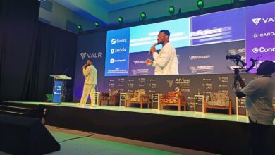 Munachi Ogueke, CEO and Co-Founder of OneLiquidity, speaking during the DeFi Summit keynote on liquidity infrastructure and market structure in African fintech.
