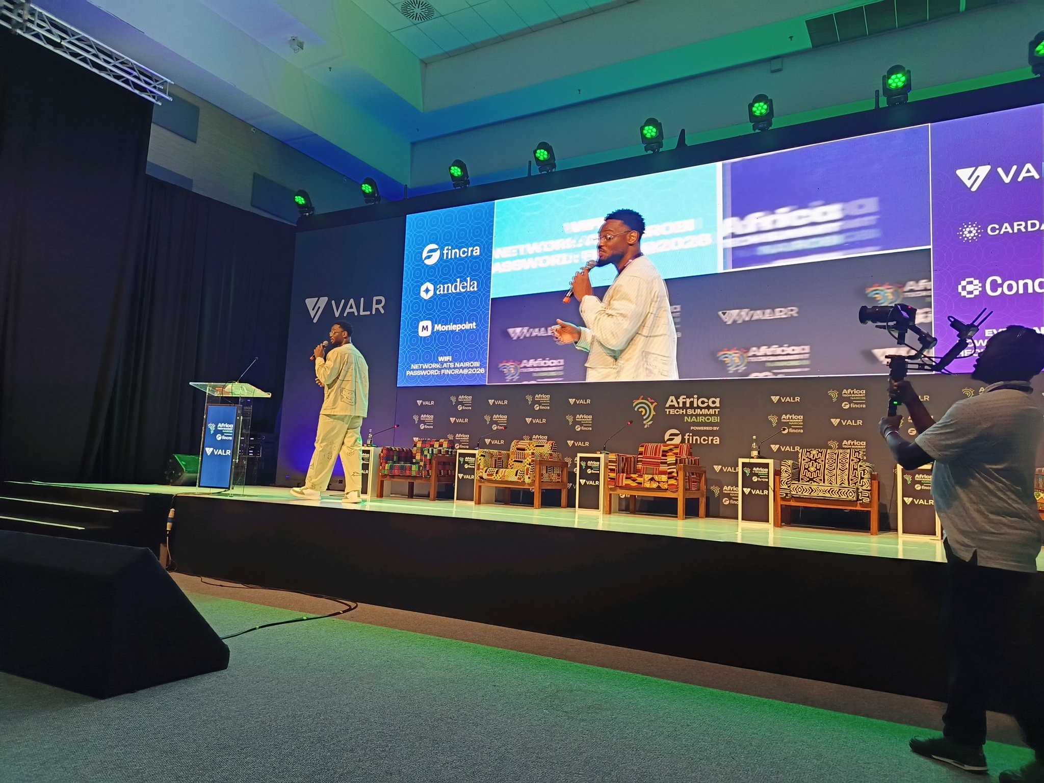 Munachi Ogueke, CEO and Co-Founder of OneLiquidity, speaking during the DeFi Summit keynote on liquidity infrastructure and market structure in African fintech.