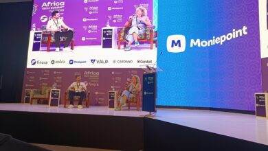 Jamie Steell, Chief Operating Officer at Pawapay, and Jessica Hope, Founder and CEO of Wimbart, during the Enterprise Payments at Scale fireside chat at the Money Summit, Africa Tech Summit Nairobi, discussing the operational realities behind enterprise payments across African markets.