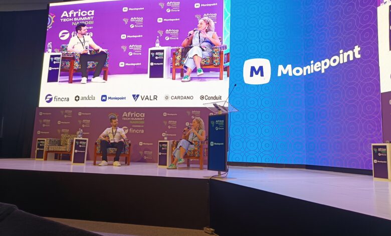Jamie Steell, Chief Operating Officer at Pawapay, and Jessica Hope, Founder and CEO of Wimbart, during the Enterprise Payments at Scale fireside chat at the Money Summit, Africa Tech Summit Nairobi, discussing the operational realities behind enterprise payments across African markets.