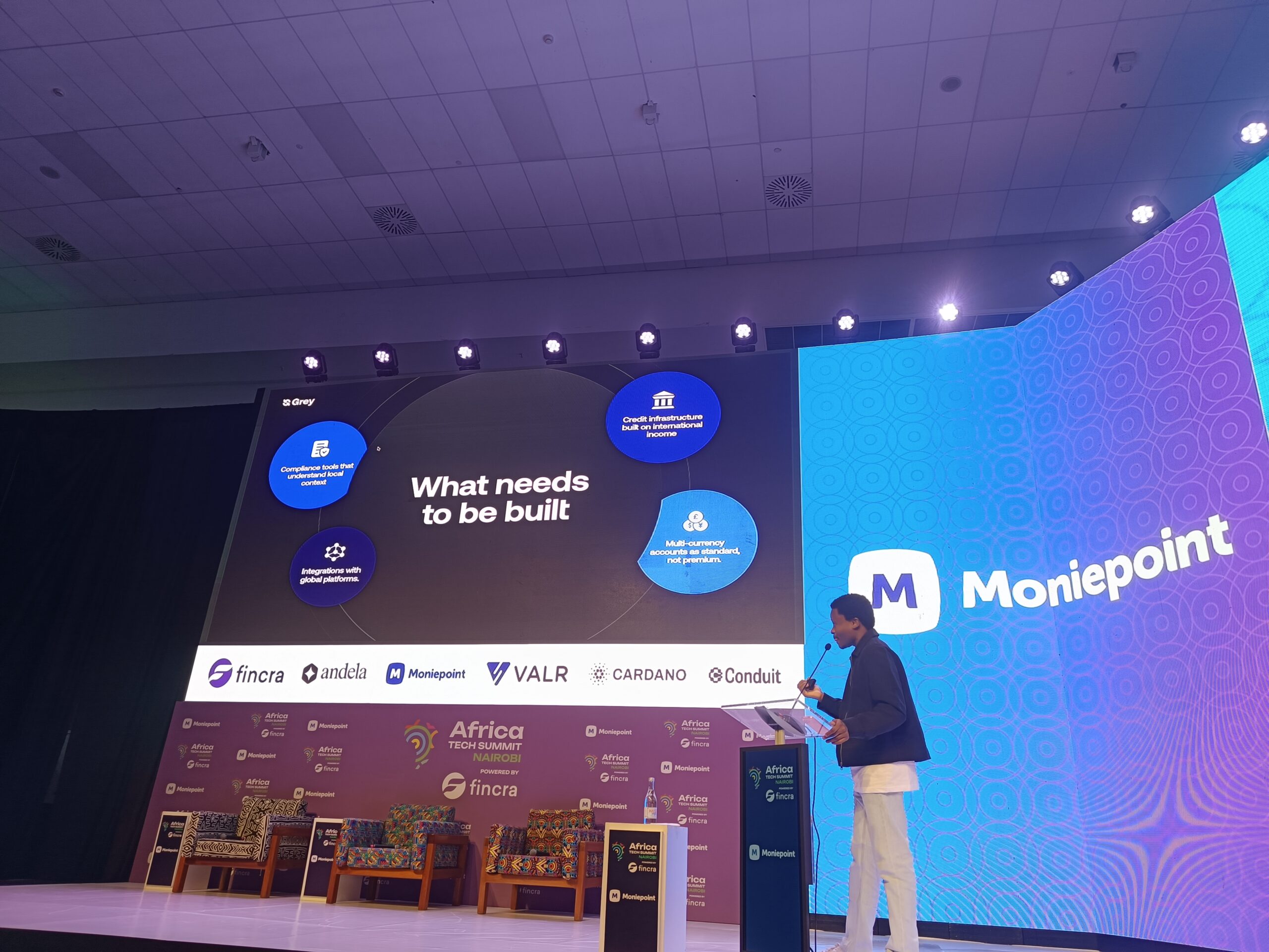 Idorenyin Obong, CEO and Co-Founder of Grey, speaks at the Money Summit during Africa Tech Summit Nairobi 2026 on the infrastructure challenges behind Africa’s growing talent export economy.