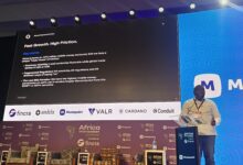 Adewale Afolabi, CTO and co-founder of Pesa, speaks at the Moniepoint Stage during Africa Tech Summit Nairobi on building cross-border payment infrastructure across Africa.