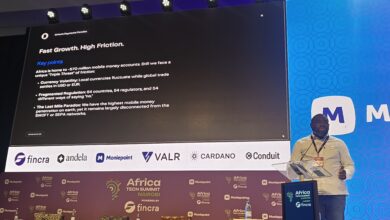 Adewale Afolabi, CTO and co-founder of Pesa, speaks at the Moniepoint Stage during Africa Tech Summit Nairobi on building cross-border payment infrastructure across Africa.