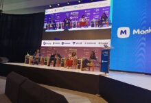 : Tem Mbuh, Program Manager for Transformative Peace in Africa at Open Society Foundations, alongside Naomi Kilungu, Founder of AI for Peace Africa, and David Lemaiyan, Regional Director for Eastern and Southern Africa at Open Mapping Hub, during the panel discussion on technology’s role in building peace across the continent.