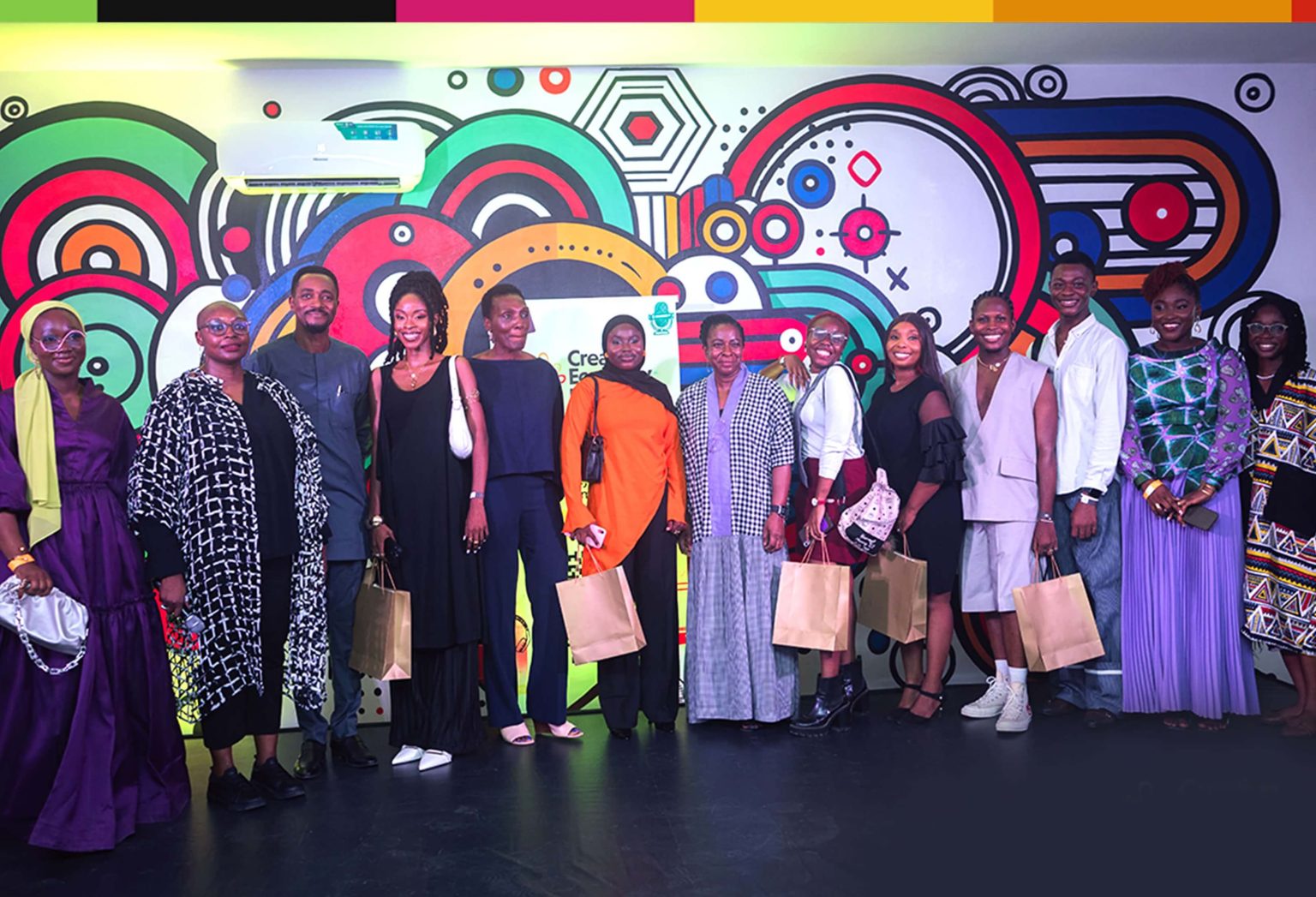 Creators and media professionals gather at the launch of the CEP Entertainment Hub in Lagos, a new production and training space by CcHUB supporting African storytellers across film, podcasts, and the creator economy.