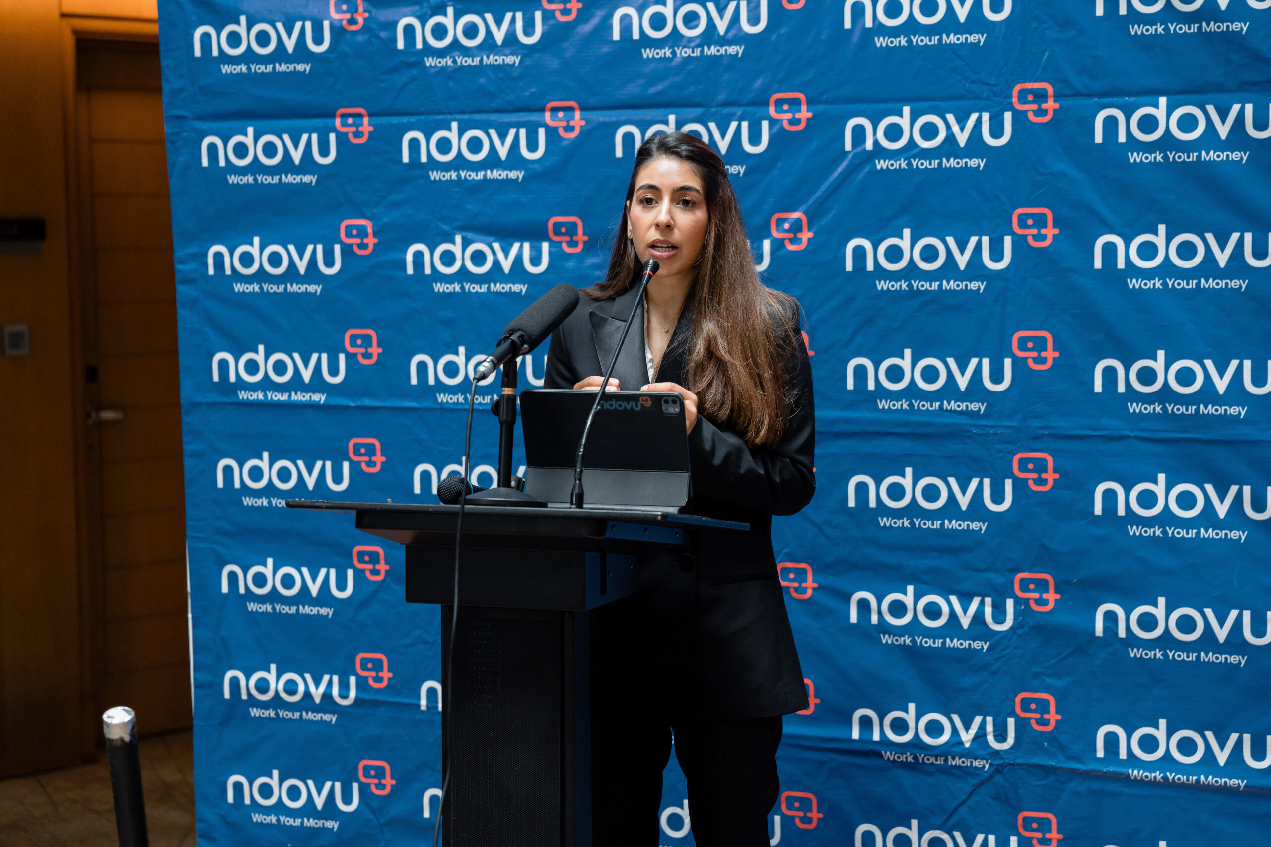 Radhika Bhachu, CEO of Ndovu Wealth Limited, speaks during the launch of the Kibaba Multi-Asset Special Fund.