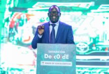 John Kipchumba Tanui speaks at Safaricom Decode 4.0 during Safaricom’s 25th anniversary, outlining the government’s push for inclusive, locally grounded AI