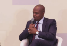 John Wenwa speaks during a panel discussion ahead of the Kenya International Investment Conference, where he is leading efforts to position Kenya as a destination for global capital.