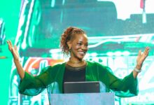 Esther Waititu, Chief Financial Services Officer at Safaricom PLC, delivers opening remarks on building inclusive financial systems, outlining how FinTech 2.0 scales M-PESA into national infrastructure powering everyday life in Kenya.