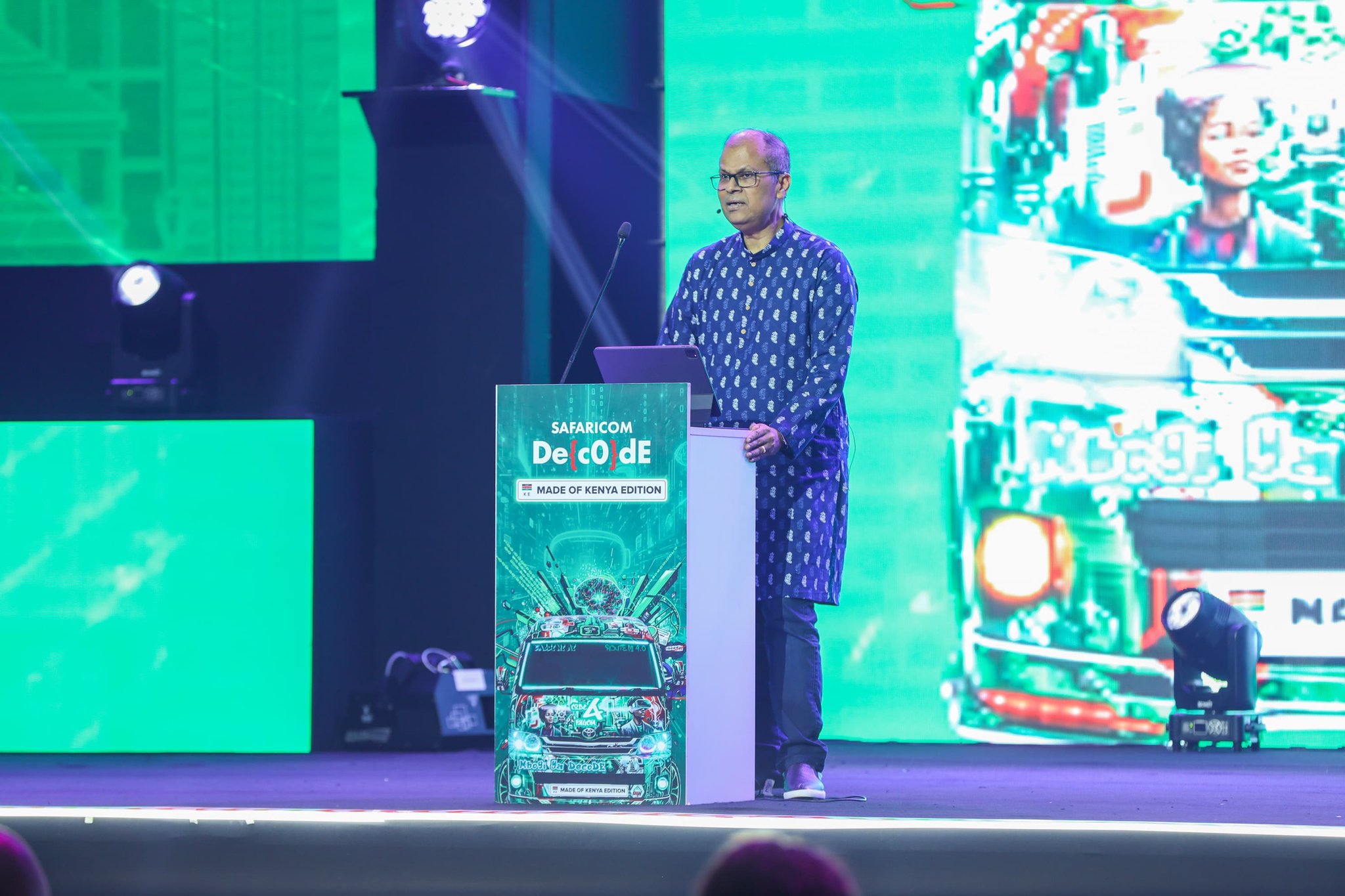 Dilip Pal, Safaricom’s Group Chief Finance and Innovation Officer, speaks at Safaricom Decode 4.0, outlining the company’s AI roadmap and the groundwork required to scale it across Kenya’s economy.