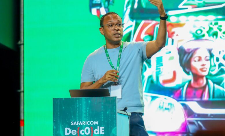 Jack Ngare, Technical Director in the Office of the Chief Technology Officer at Google, speaks at Safaricom Decode on how APIs and AI are converging to power real-time digital services using platforms like M-PESA and Daraja.