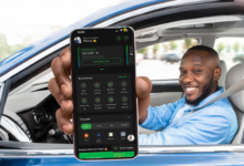 Safaricom My OneApp interface, illustrating how M-PESA transactions and telecom services are being combined into a single mobile platform.