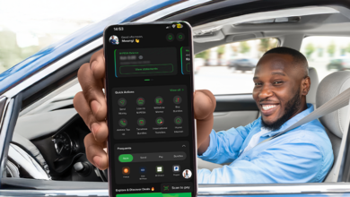 Safaricom My OneApp interface, illustrating how M-PESA transactions and telecom services are being combined into a single mobile platform.