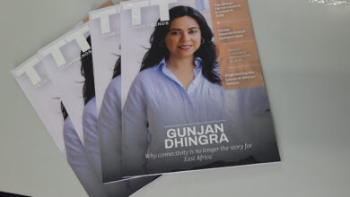TechTrends Magazine Edition 2 cover feature with Gunjan Dhingra, Regional Managing Director for Outsourced Payment Services, East Africa at Network International.