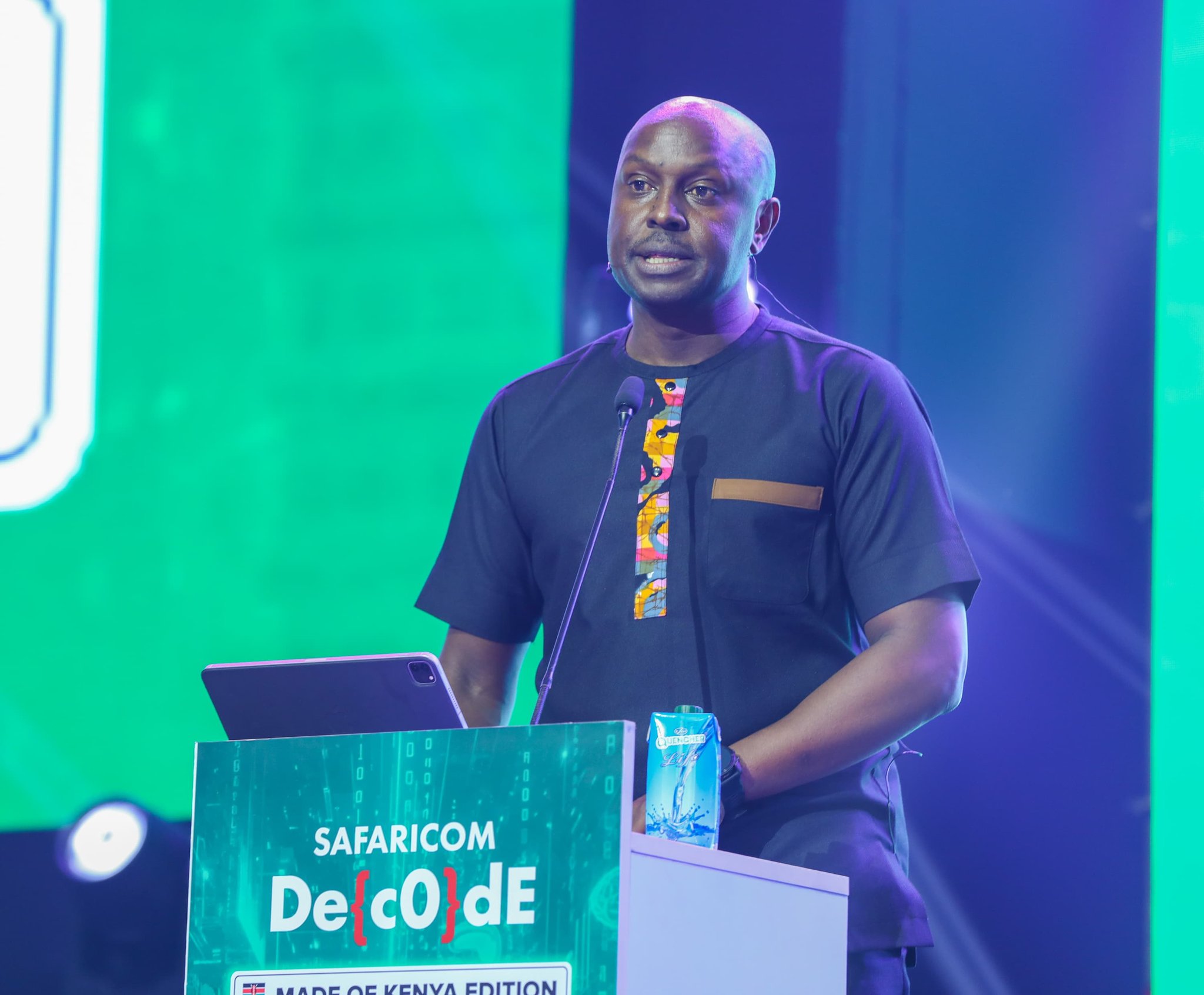 Safaricom CTO James Maitai speaks at Decode 4.0 in Nairobi, outlining the company’s AI-first direction and M-Pesa Fintech 2.0 shift.