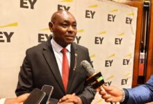 Francis Kamau, Tax Leader and Partner for East Africa at EY, speaks during a pre-budget media briefing on digital tax systems and eTIMS adoption in Nairobi.