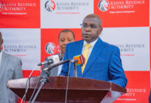Humphrey Wattanga during a past briefing at the Kenya Revenue Authority.