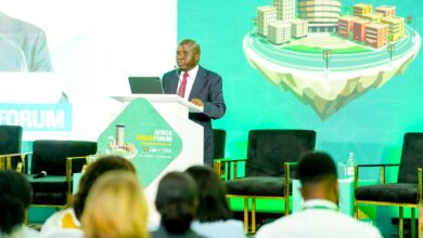 John Kipchumba Tanui, Principal Secretary in Kenya’s State Department for ICT and the Digital Economy, addresses the Africa Urban Forum on smart cities, digital infrastructure, and AI in urban development.