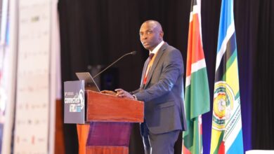 Jessy Maruti, CEO of the ICT Authority, addresses delegates during the Connected Africa Summit, outlining priorities for integrated digital government and expanded connectivity.