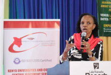 Agnes Wahome, Chief Executive Officer of the Kenya Universities and Colleges Central Placement Service, during a public engagement on university placement and student funding in March 2025./KUCCPS 2026
